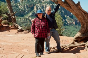 Bob & I by the Elvis tree